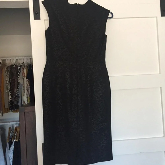 Jones New York Square Neck Lace Print Pencil Dress - Picture 3 of 3